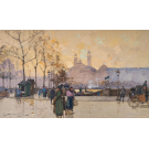 Eugène Galien Laloue  - Paris, Old Trocadéro Palace